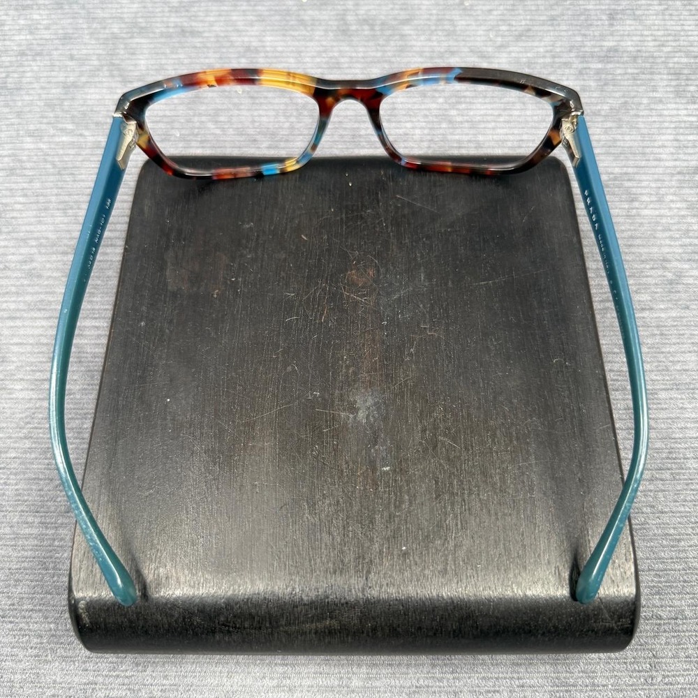 Prada NAG-1O1 Tortoise Teal Rectangular Eyeglasses Frames Italy BP30353232 - Picture 11 of 16